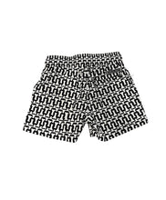 Load image into Gallery viewer, Pier st barth black &amp; white boys trunks