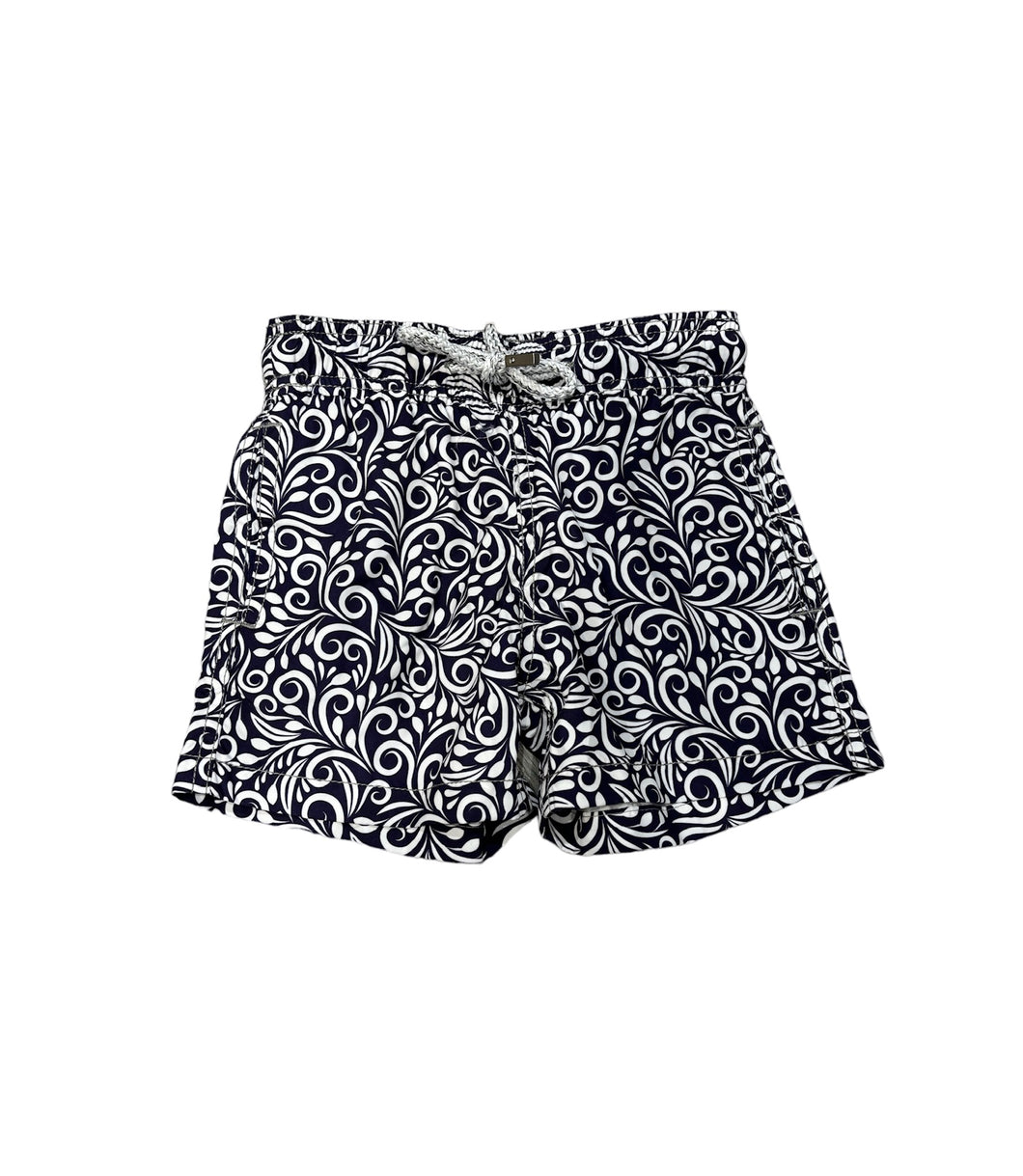 Pier st barth blue and white paisley boys trunks