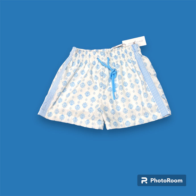 Planet Sea White and light blue boys trunk