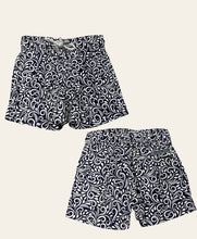 Load image into Gallery viewer, Pier st barth blue and white paisley boys trunks