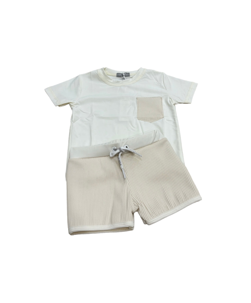Planet Sea Ivory ribbed tightie