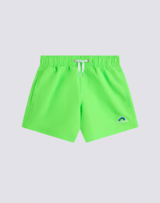 Sundek boys trunks fluo green