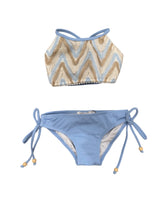 Load image into Gallery viewer, Nessi Byrd Chevron bikini set with pants