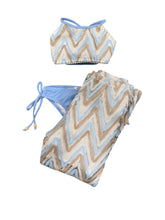 Load image into Gallery viewer, Nessi Byrd Chevron bikini set with pants