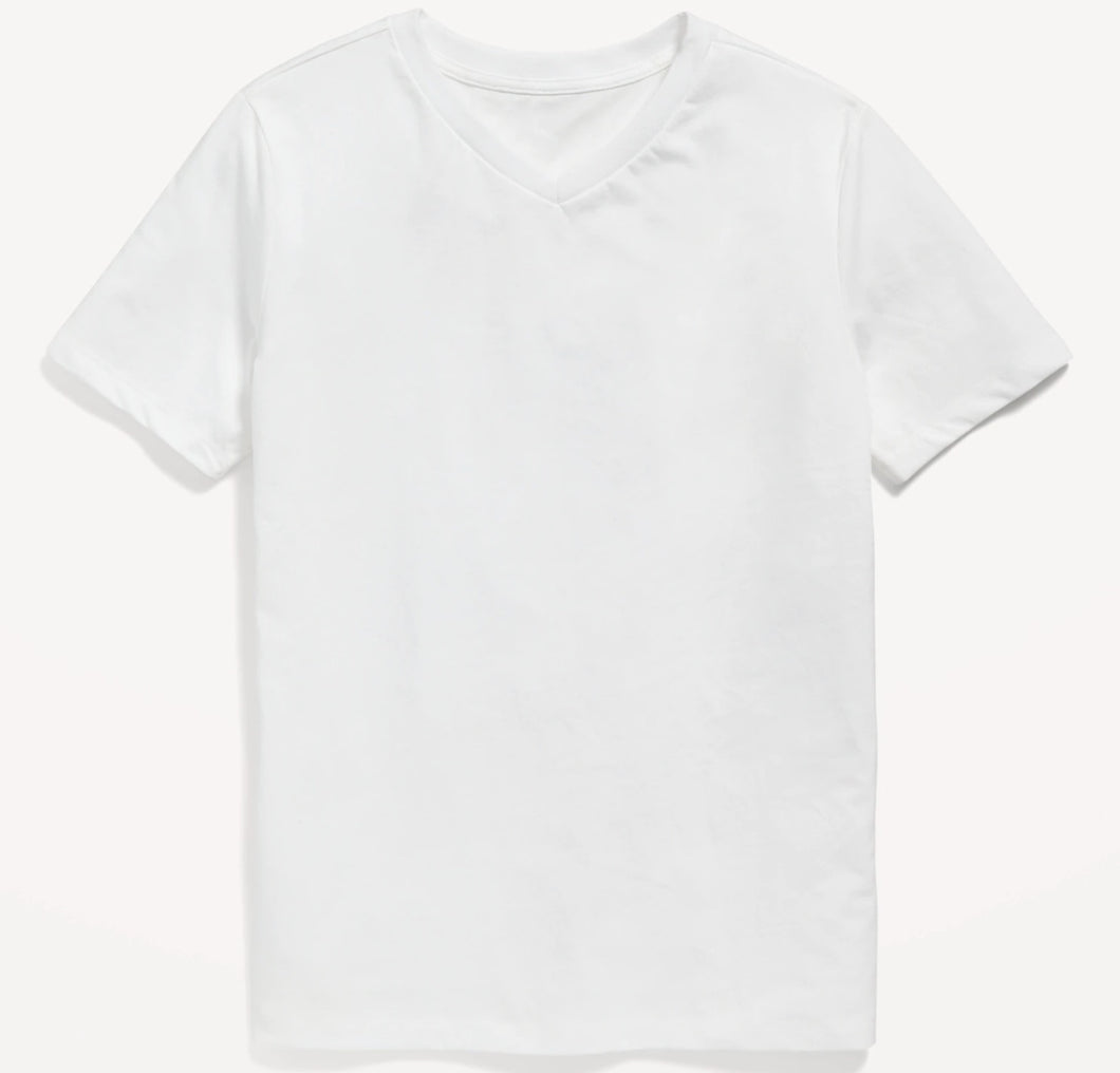 White V-neck T-shirts