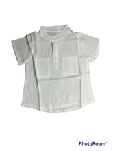 Load image into Gallery viewer, White short sleeve Linen shirt