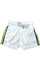 Load image into Gallery viewer, White with navy and green stripes